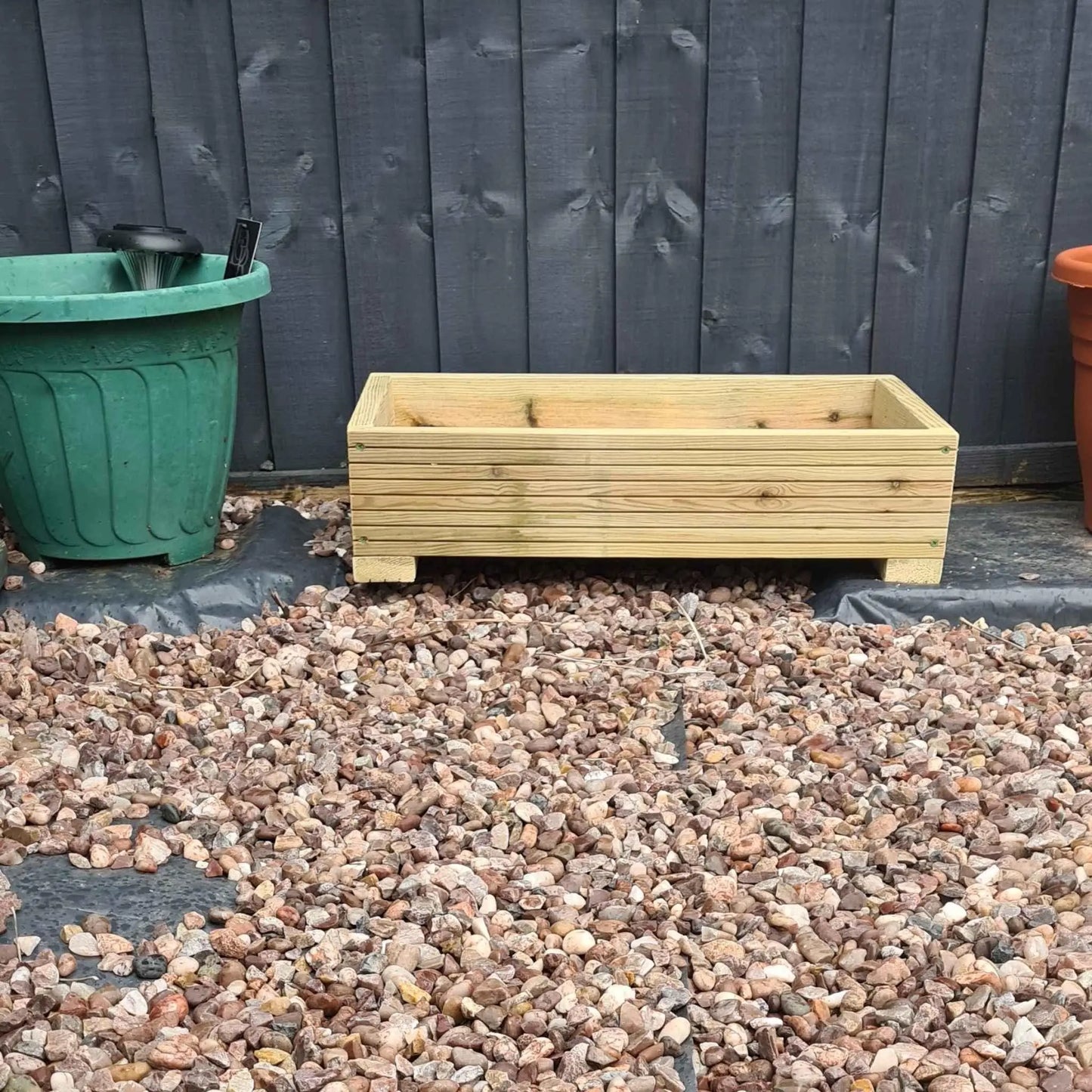 35cm Wide Decking Planters 3 heights to choose from - Summer Wooden Planters