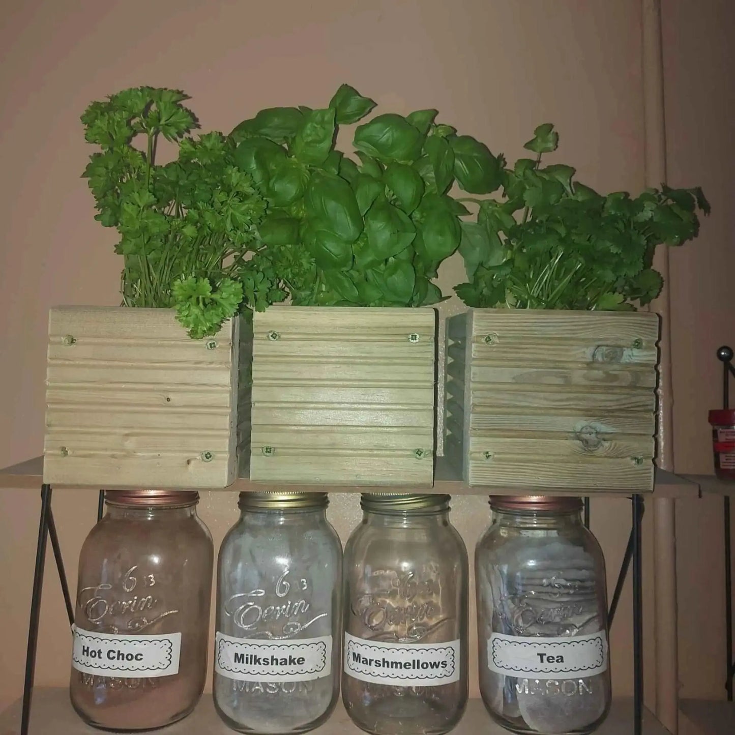 Wooden Decking herb planter boxes pack of 3 - Summer Wooden Planters