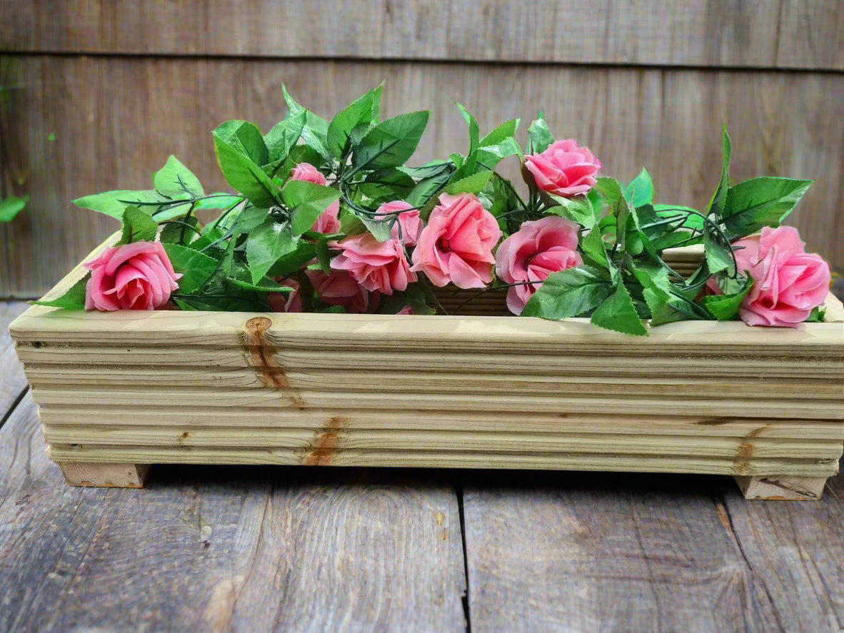 Wooden decking planters 15cm high - Summer Wooden Planters