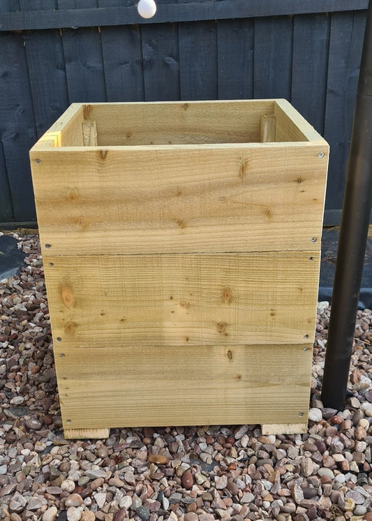 40cm Square wooden Planter in 3 heights