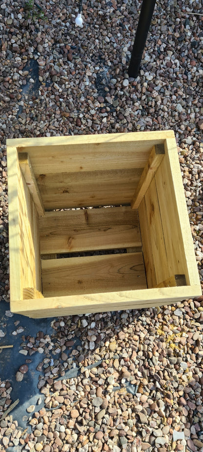 40cm Square wooden Planter in 3 heights