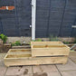 2 x rustic wooden garden planters / Herb Planters. Delivered Ready Assembled -Choose a size - 