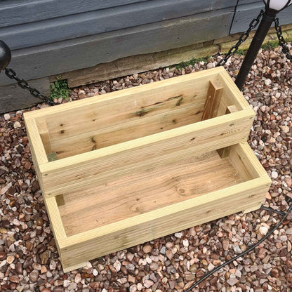 L-Shaped 2 Tier Decking planter