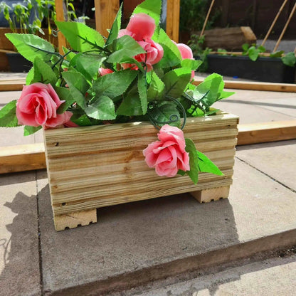 30cm Long Wooden Decking Planter - Summer Wooden Planters