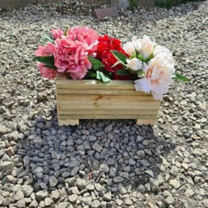 30cm Long Wooden Decking Planter - Summer Wooden Planters