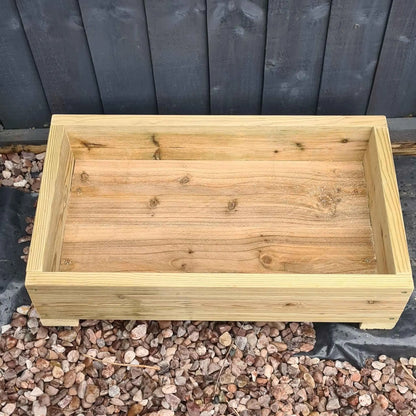 35cm Wide Decking Planters - Summer Wooden Planters