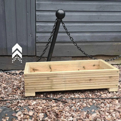 35cm Wide Decking Planters - Summer Wooden Planters