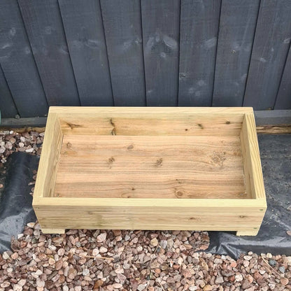 35cm Wide Decking Planters - Summer Wooden Planters