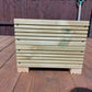 30cm Square Wooden Decking Planter - 
