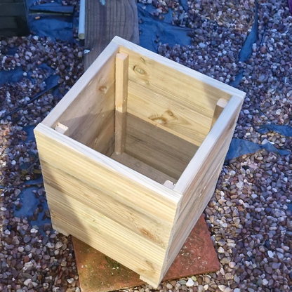 40cm Square Wooden Decking garden Planter