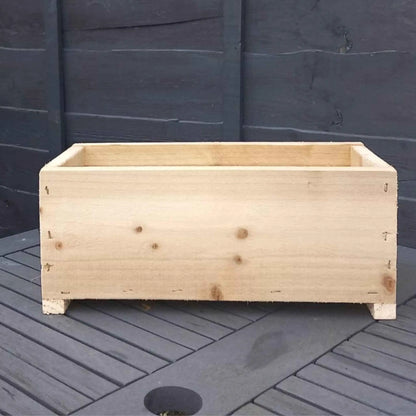 40cm Rustic Wooden Planter box - Summer Wooden Planters