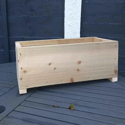 40cm Rustic Wooden Planter box - Summer Wooden Planters