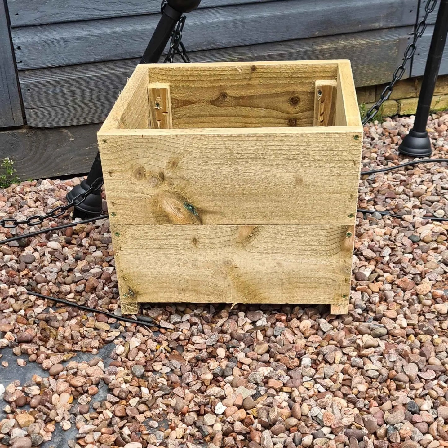 40cm Square wooden Planter in 3 heights - Summer Wooden Planters