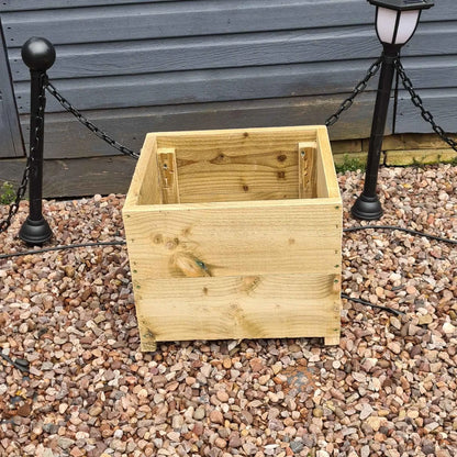 40cm Square wooden Planter in 3 heights - Summer Wooden Planters