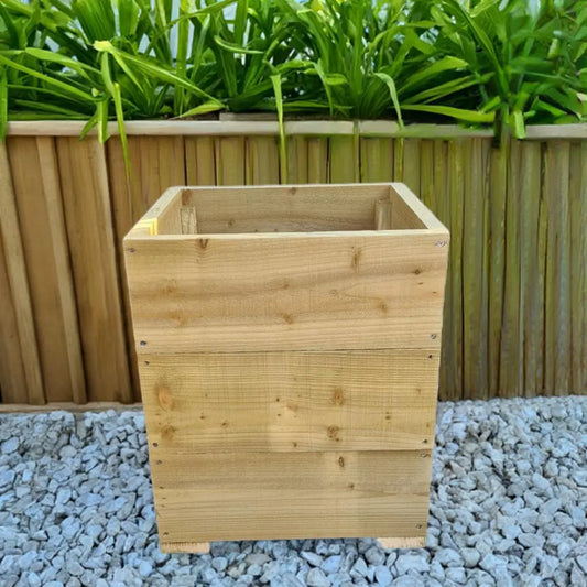 40cm Square wooden Planter in 3 heights planter