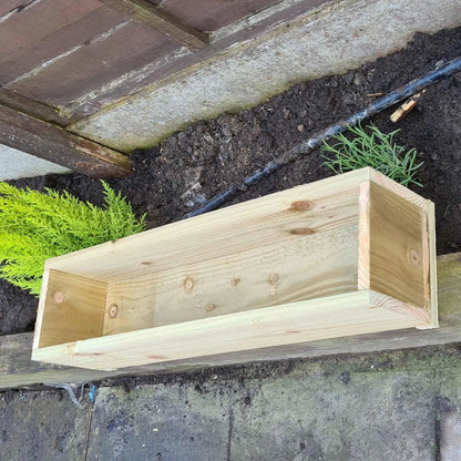 60cm Rustic Wooden Planter box - Summer Wooden Planters