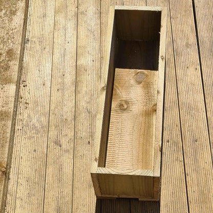 60cm Rustic Wooden Planter box - Summer Wooden Planters