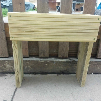 60cm high Raised wooden decking planter - Summer Wooden Planters