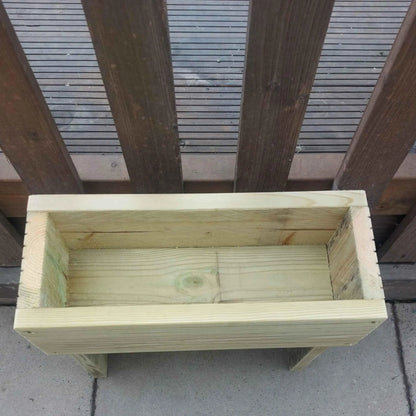 60cm high Raised wooden decking planter - Summer Wooden Planters