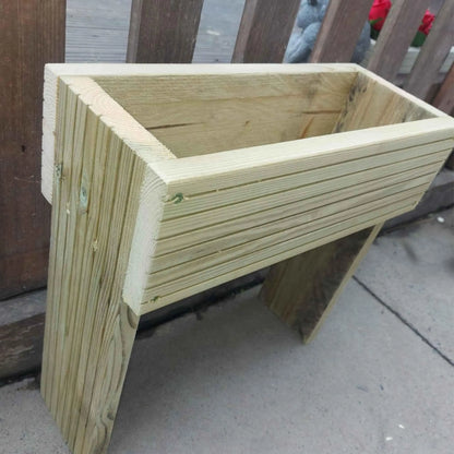 60cm high Raised wooden decking planter - Summer Wooden Planters