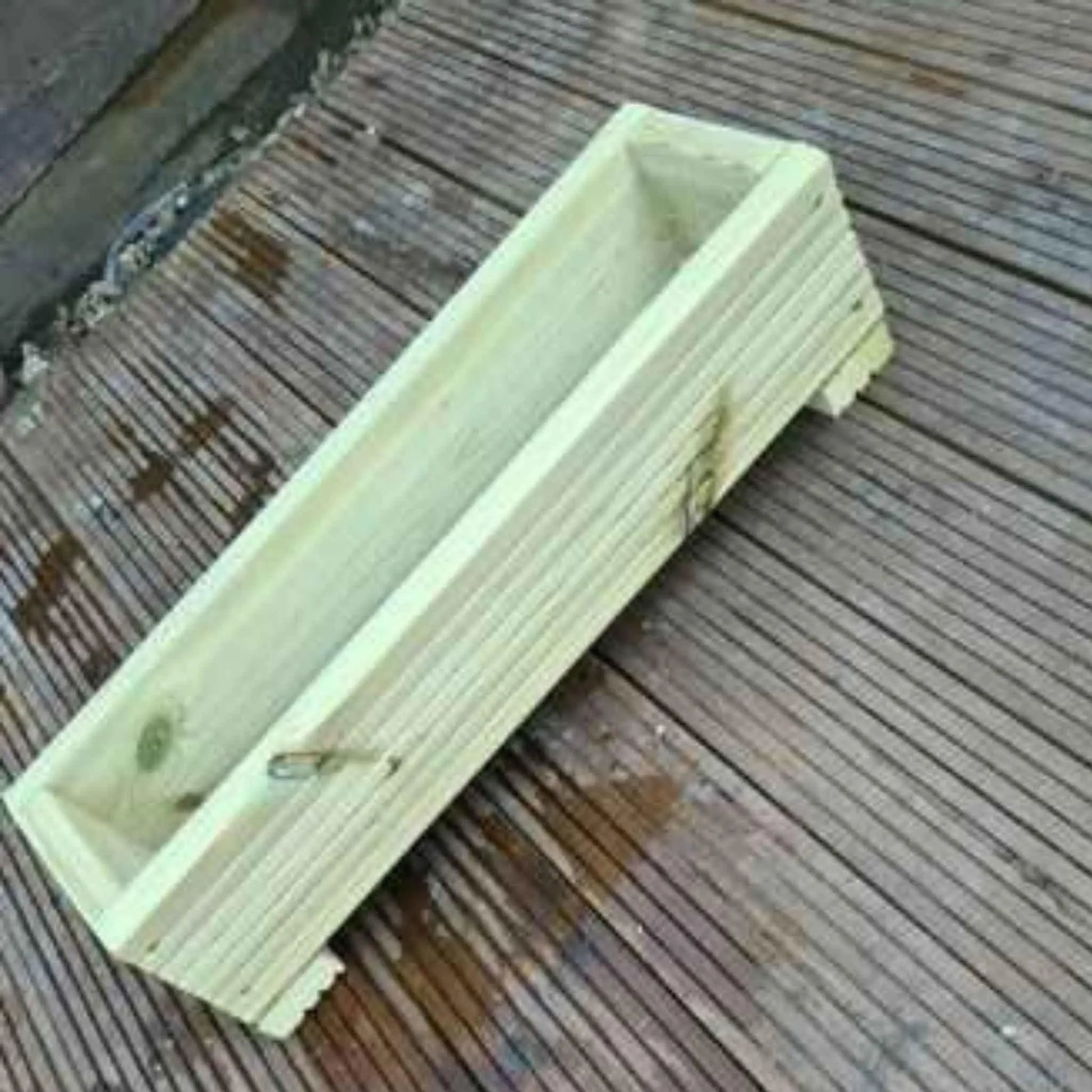 60cm long Wooden Decking Planter - Summer Wooden Planters