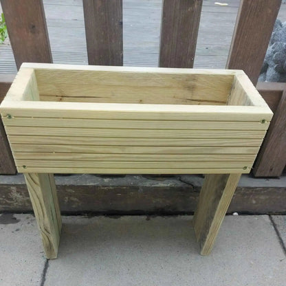 60cm high Raised wooden decking planter - Summer Wooden Planters