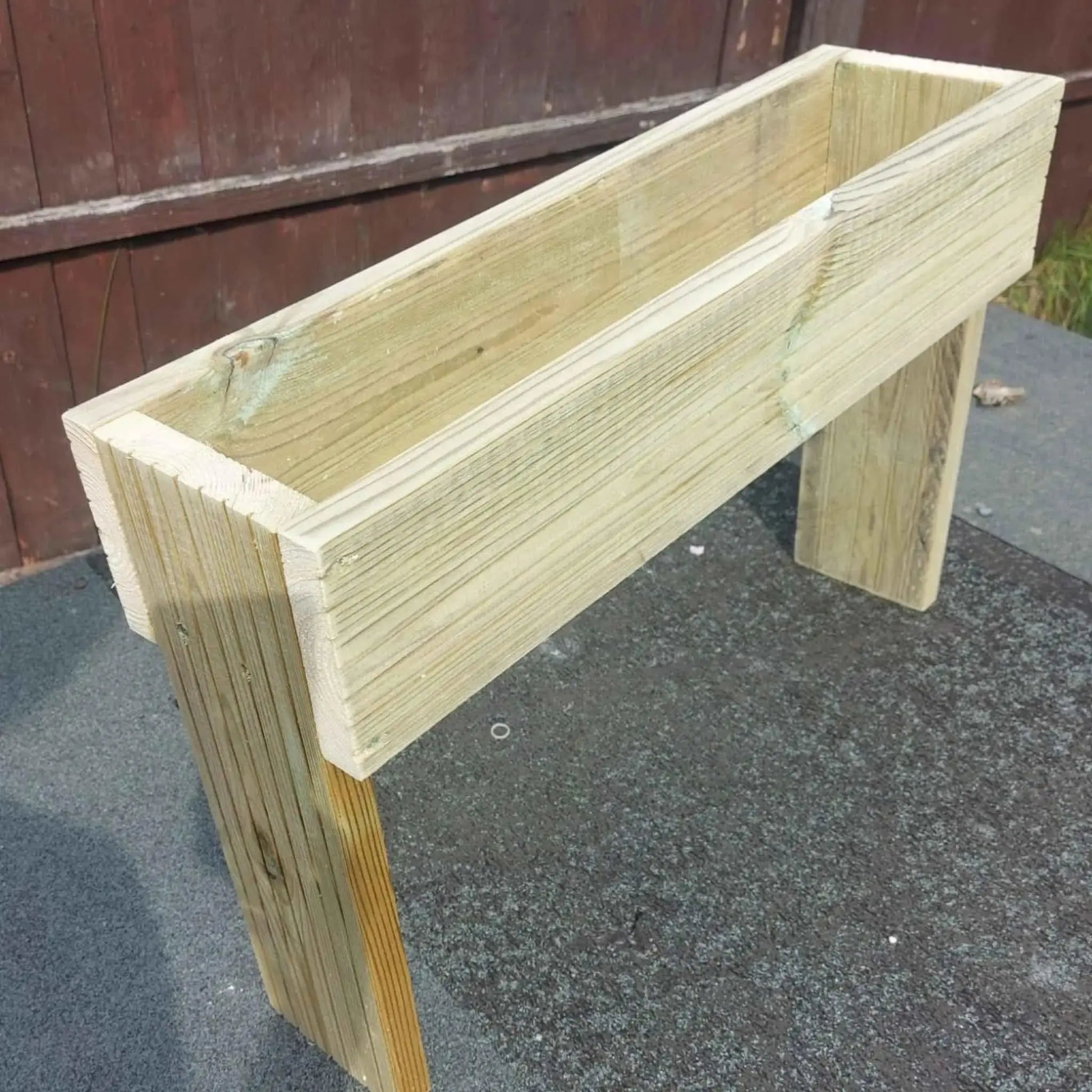 40cm high Raised wooden decking planter - Summer Wooden Planters