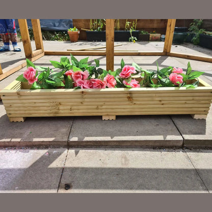 90cm Long Wooden Decking planter - Summer Wooden Planters