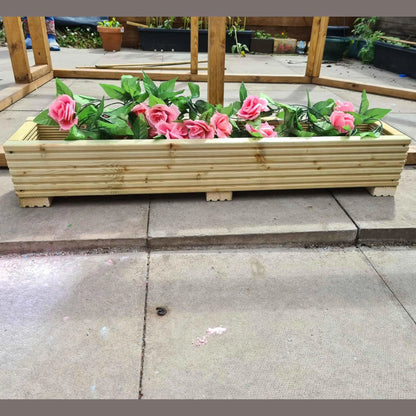 90cm Long Wooden Decking planter - Summer Wooden Planters