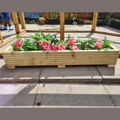 90cm Long Wooden Decking planter - Summer Wooden Planters