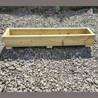 90cm Long Wooden Decking planter - Summer Wooden Planters