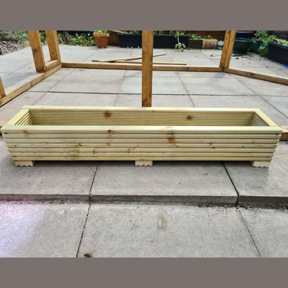 90cm Long Wooden Decking planter - Summer Wooden Planters