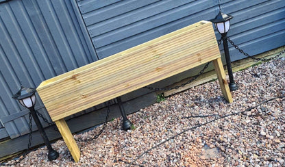 Extra deep 60cm high Raised wooden decking planter - Summer Wooden Planters