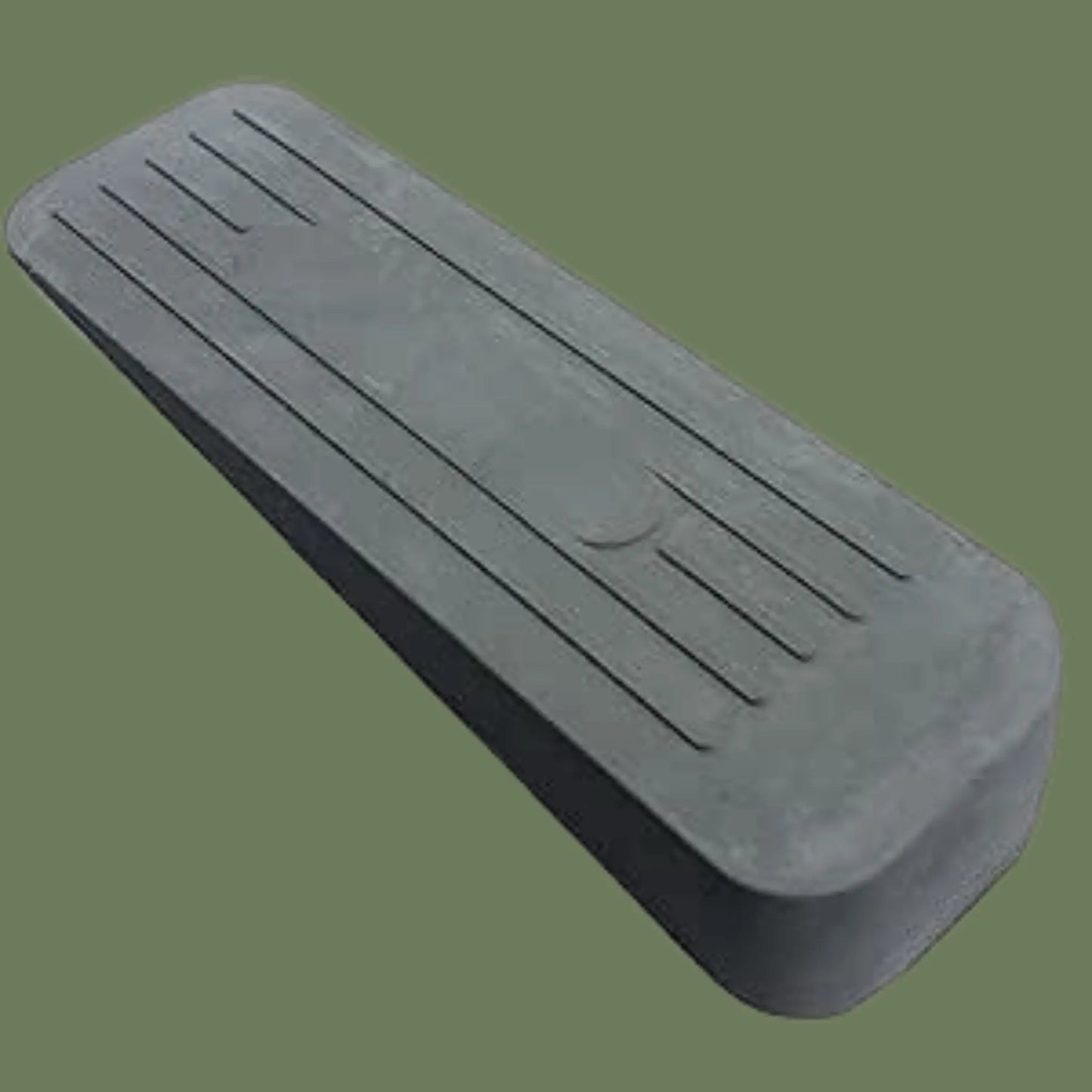 Grey rubber door wedge- door stop doorstopper