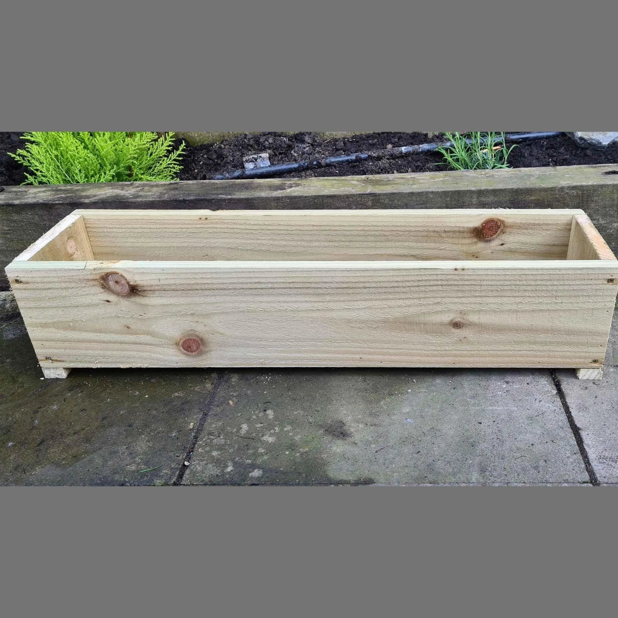 Rustic Wood shops Planter Box