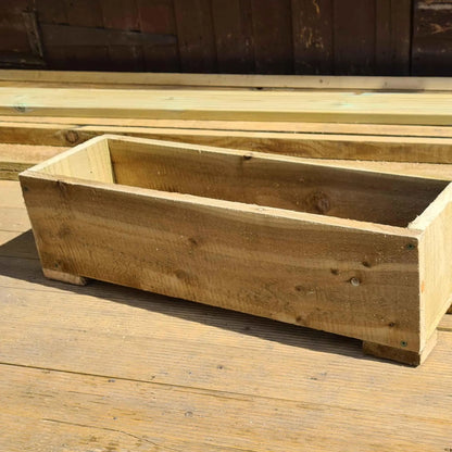 Handmade rustic wooden garden planters - Summer Wooden Planters