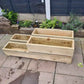 Summer Wooden Planters 2 x rustic wooden garden planters / Herb Planters. Delivered Ready Assembled -Choose a size planter