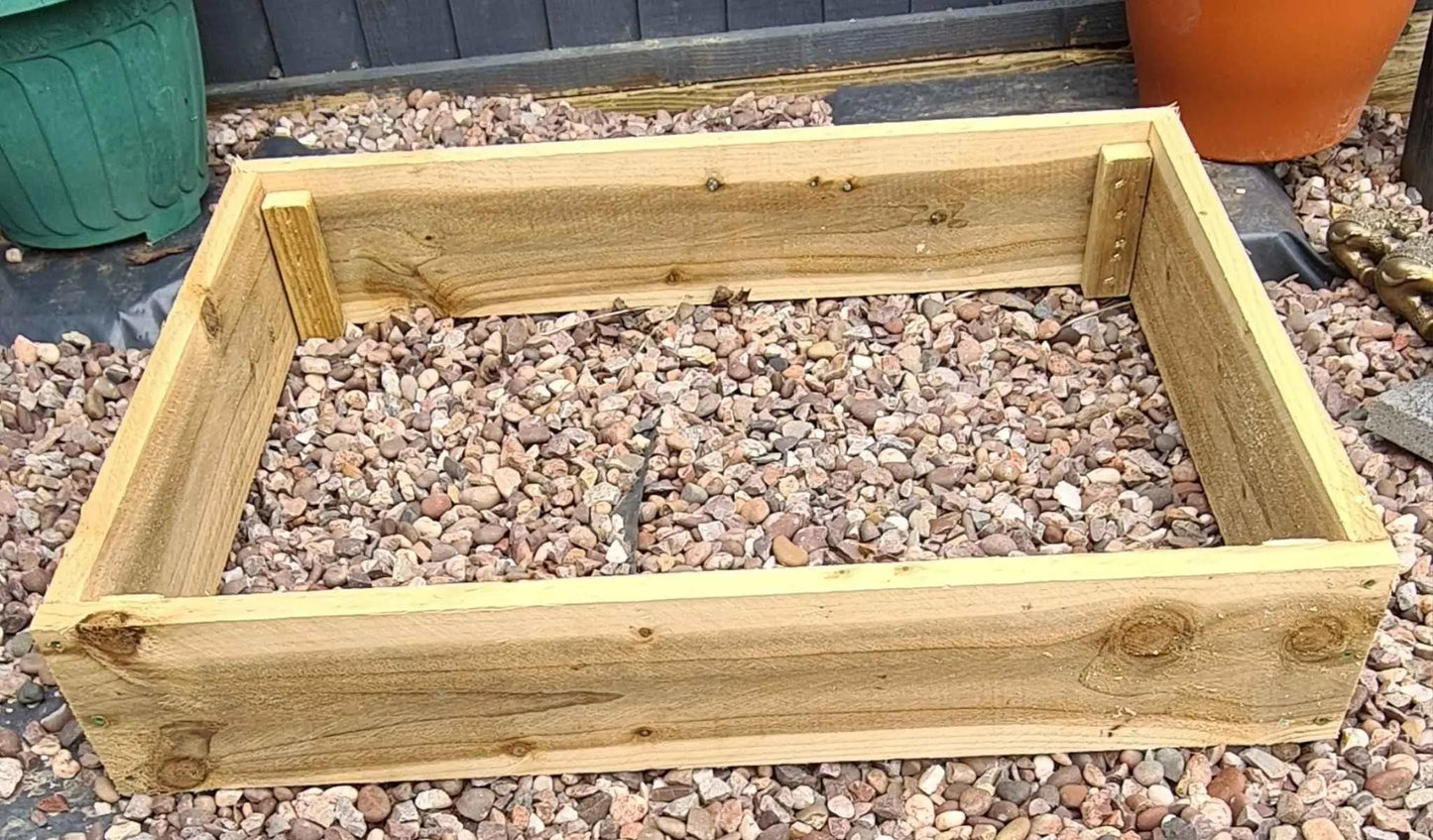 Timber Wooden Raised planter Beds choose from 3 hights - Summer Wooden Planters