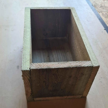 Wooden Rustic Planter Window Box - Summer Wooden Planters