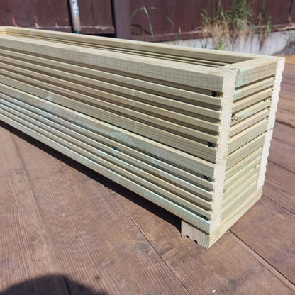 Wooden decking planters 27cm high - Summer Wooden Planters