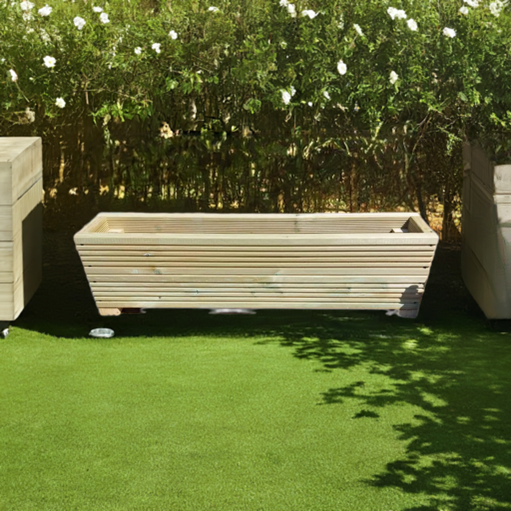 Wooden Decking Planters Double Tier 30cm High