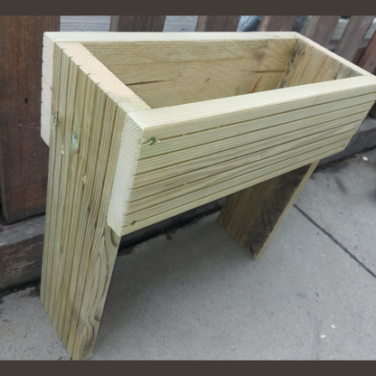 40cm high Raised wooden decking planter planter