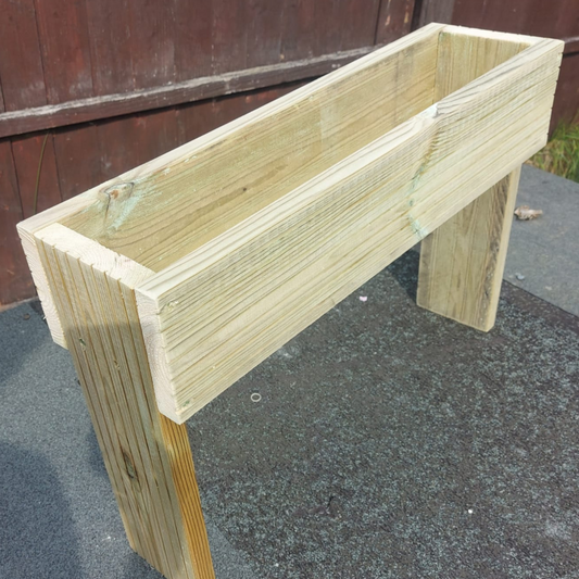 40cm high Raised wooden decking planter planter