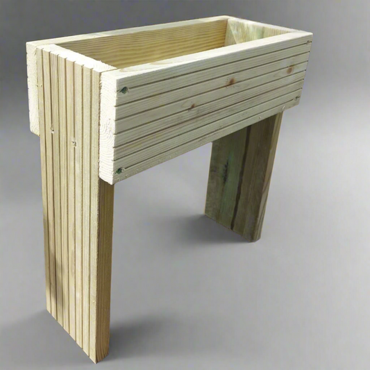 40cm high Raised wooden decking planter planter