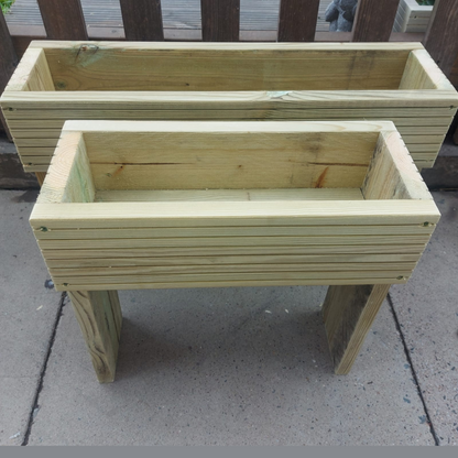 40cm high Raised wooden decking planter planter